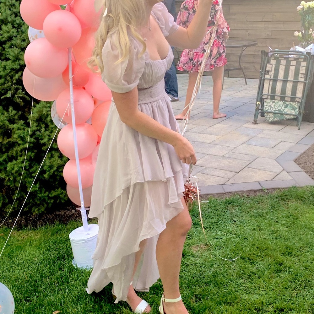 ASOS purple fairy high low dress